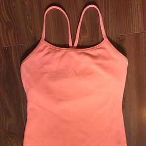 Lululemon power Y tank - coral size 4